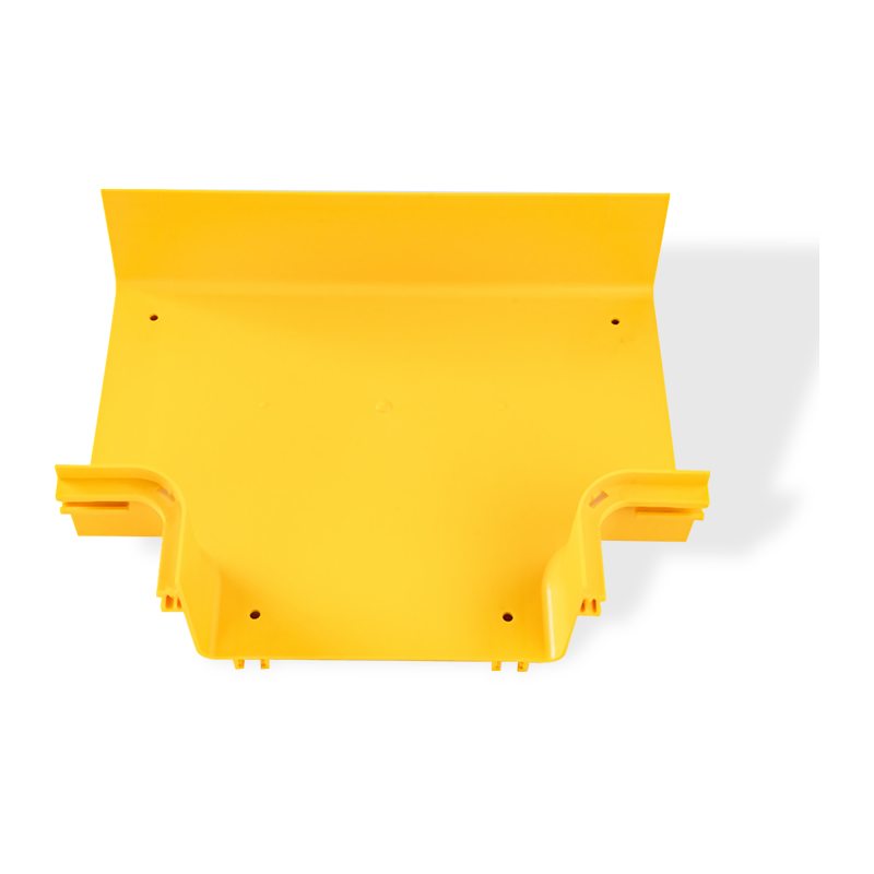 Tee horizontal PVC tahan api standar UL94 FV-0 untuk baki kabel Fiber